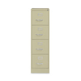 ALERA HVF152652PY Four-Drawer Economy Vertical File, Letter-Size File Drawers, 15" x 26.5" x 52", Putty