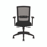 ALLSTEEL INC STNOBLK Quip Ergonomic Mesh Back Swivel Task Chair, Supports Up to 300 lb, Black Seat, Carbon Back, Black Base