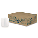 SOLARIS PAPER Livi® VPG Select 46529 Hard Wound Roll Towel, 1-Ply, 8" x 800 ft, White, 6/Carton