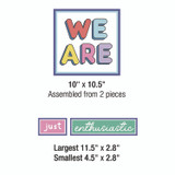 CARSON-DELLOSA EDUCATION 110590 Motivational Bulletin Board Sets, 52-Piece Set, We Stick Together: Motivational, 7.9" x 15", Multicolor