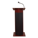 NATIONAL PUBLIC SEATING Oklahoma Sound® 111PLSMY Power Plus Lectern, 22 x 17 x 46, Mahogany