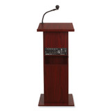 NATIONAL PUBLIC SEATING Oklahoma Sound® 111PLSMY Power Plus Lectern, 22 x 17 x 46, Mahogany