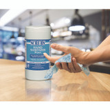 ITW PRO BRANDS SCRUBS® 90985 Hand Sanitizer Wipes, 1-Ply, 6 x 8, Unscented, Blue/White, 85/Canisters, 6 Canisters/Carton