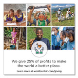 WORLD CENTRIC BONT32W No Tree Wide Paper Bowls, 32 oz, 5.9" Diameter x 3.1" h, Natural, Sugarcane, 300/Carton