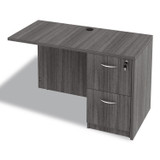 ALERA VA542822GY Alera Valencia Series Full Pedestal File, Left or Right, 2 Legal/Letter-Size File Drawers, Gray, 15.63" x 20.5" x 28.5"