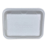 GEN 4DWH Meat Trays, #4D, 9.47 x 7.12 x 1.32, White, 500/Carton