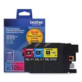BROTHER INTL. CORP. LC1053PKS LC1053PKS Innobella Super High-Yield Ink, 1,200 Page-Yield, Cyan/Magenta/Yellow