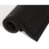 CROWN MATS & MATTING TD0046BK Crown-Tred Indoor/Outdoor Scraper Mat, Black Loop-Twist Ribbed Rubber Surface, 43.75" x 66.75"