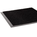 CROWN MATS & MATTING JS0035BK Jasper Indoor/Outdoor Scraper Mat, Black Cut Pile Nylon Surface, 36" x 60"