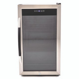 AVANTI BCA306SSIS 3 Cu. Ft. Refrigerator/Beverage Cooler, 18.75 x 19.5 x 33.75, Black/Stainless Steel Framed Glass Door