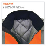 TENACIOUS HOLDINGS, INC. ergodyne® 25614 GloWear 8377 Class 3 Hi-Vis Quilted Bomber Jacket, Orange, Large