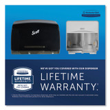 KIMBERLY-CLARK PROFESSIONAL Scott® 09608 Essential Coreless Twin Jumbo Roll Tissue Dispenser, 20 x 6 x 11, Black