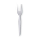 GEORGIA PACIFIC Dixie® FH207CT Plastic Cutlery, Heavyweight Forks, White, 1,000/Carton