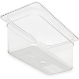 CFS BRANDS Carlisle 3066207 StorPlus Polycarbonate Food Pan, 5.7 qt, 6.88 x 12.75 x 6, Clear, Plastic