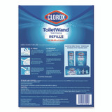 CLOROX SALES CO. 31049 ToiletWand Toilet Cleaning Refills, Toilet Cleaning Scrubbing Pads, Blue/White, 20/Pack
