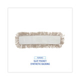 BOARDWALK 1024 Industrial Dust Mop Head, Cotton, 24 x 3, White