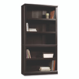 SAUDER WOODWORKING COMPANY 414235 Select Collection Bookcase, Five-Shelf, 35.27w x 13.22d x 69.76h, Estate Black
