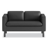 HON COMPANY VP3LLOVEBLK Parkwyn Series Loveseat, 53.5" x 26.75" x 29", Black