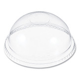 DART DNR662 Plastic Dome Lid, No-Hole, Fits 9 oz to 22 oz Hot Cups, Clear, 100/Sleeve, 10 Sleeves/Carton
