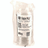 FABRI-KAL LRDOF Recycleware Round Deli Container Lids, Flat Outer Fit, Clear, Plastic, 500/Carton