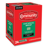 KEURIG DR PEPPER Community Coffee® 5000374327 Cafe Special Decaf K-Cup, 24/Box