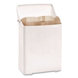 IMPACT PRODUCTS, LLC 25033000 Enamel Feminine Napkin Receptacle, Metal, White