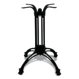 JMC FURNITURE 106C36R7 Topalit Tables, Round, 36" dia x 29"h, Gray Top, Black Aluminum Base/Legs