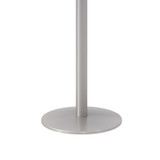 KFI STUDIOS 811774036672 Pedestal Table with Four Burgundy Kool Series Chairs, Round, 36" Dia x 29h, Designer White