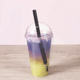 KARAT BY LOLLICUP C9060SBLACK Boba Straws, 9", Plastic, Black, 1,600/Carton