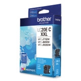 BROTHER INTL. CORP. LC20EC LC20EC INKvestment Super High-Yield Ink, 1,200 Page-Yield, Cyan