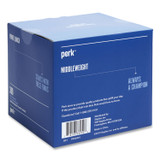 PERK 24394114 Eco-ID Mediumweight Compostable Cutlery, Fork, Plastic, White, 300/Pack