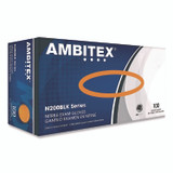 TRADEX INTERNATIONAL AMBITEX® NSM200BLK N200 Series Powder-Free Nitrile Gloves, Small, 9" Long, Black, 100/Box