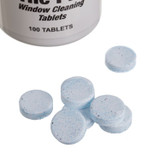 UNGER PLBTL Pill Window Cleaning Tablets, 100/Bottle, 12/Carton