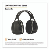3M/COMMERCIAL TAPE DIV. X5A PELTOR X Series Earmuffs, Model X5A, 31 dB NRR, Black