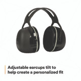 3M/COMMERCIAL TAPE DIV. X5A PELTOR X Series Earmuffs, Model X5A, 31 dB NRR, Black