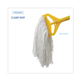 BOARDWALK RM03024S Banded Rayon Cut-End Mop Heads, #24, White, 1.25" Headband, 12/Carton