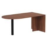 ALERA VA277236WA Alera Valencia Series D-Top Desk, 71" x 29.5" x 29.5", Modern Walnut