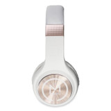 CREATIVE MARKETING, INC. Morpheus 360® HP5500R SERENITY Stereo Wireless Headphones with Microphone, 3 ft Cord, White/Rose Gold