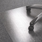 FLOORTEX 1115015023ER Cleartex Ultimat XXL Polycarbonate General Office Mat for Flat to Plush Pile Carpeted Floors, Square, 60" x 60", Clear