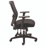 ALERA NV42M14 Alera Envy Series Mesh Mid-Back Multifunction Chair, Supports Up to 250 lb, 17" to 21.5" Seat Height, Black