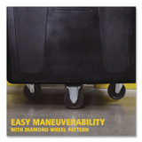 RUBBERMAID COMMERCIAL PROD. 4619 BLA Cube Truck, 149 gal, 600 lb Capacity, Plastic, Black