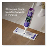 PROCTER & GAMBLE Swiffer® 07242 PowerMop Starter Kit, 15.4 x 5.3 White/Purple Cloth Head, 26" Silver Aluminum Handle