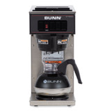 BUNN-O-MATIC 133000001 VP17-1 12-Cup Commercial Pourover Coffee Brewer, Stainless Steel/Black