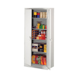 ALERA CM7824LG Assembled 78" High Heavy-Duty Welded Storage Cabinet, Four Adjustable Shelves, 36w x 24d, Light Gray