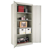 ALERA CM7824LG Assembled 78" High Heavy-Duty Welded Storage Cabinet, Four Adjustable Shelves, 36w x 24d, Light Gray
