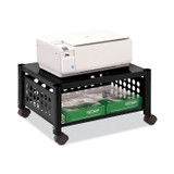 VERTIFLEX PRODUCTS VF52009 Underdesk Machine Stand, Metal, 2 Shelves, 90 lb Capacity, 21.5" x 17.88" x 11.5", Black