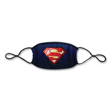 BIOWORLD MERCHANDISING 9LT6SPM00IR0 Cloth Face Mask, Superman Logo Print, Cotton/Polyester/Spandex, Adult