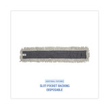 BOARDWALK 1648 Disposable Dust Mop Head, Cotton/Synthetic Fibers, 48 x 5, White