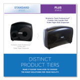 KIMBERLY-CLARK PROFESSIONAL Professional* 09551 Cored JRT Jumbo Combination Tissue Dispenser, 20.4 x 5.8 x 13.1, Smoke/Gray