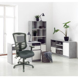 ALERA EL41ME10B Alera Elusion Series Mesh High-Back Multifunction Chair, Supports Up to 275 lb, 17.2" to 20.6" Seat Height, Black